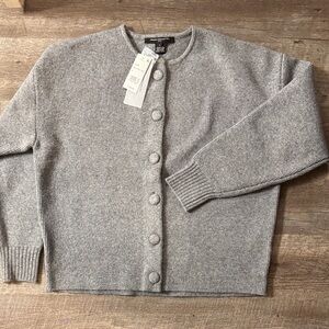 French Connection Gray Cardigan Sweater